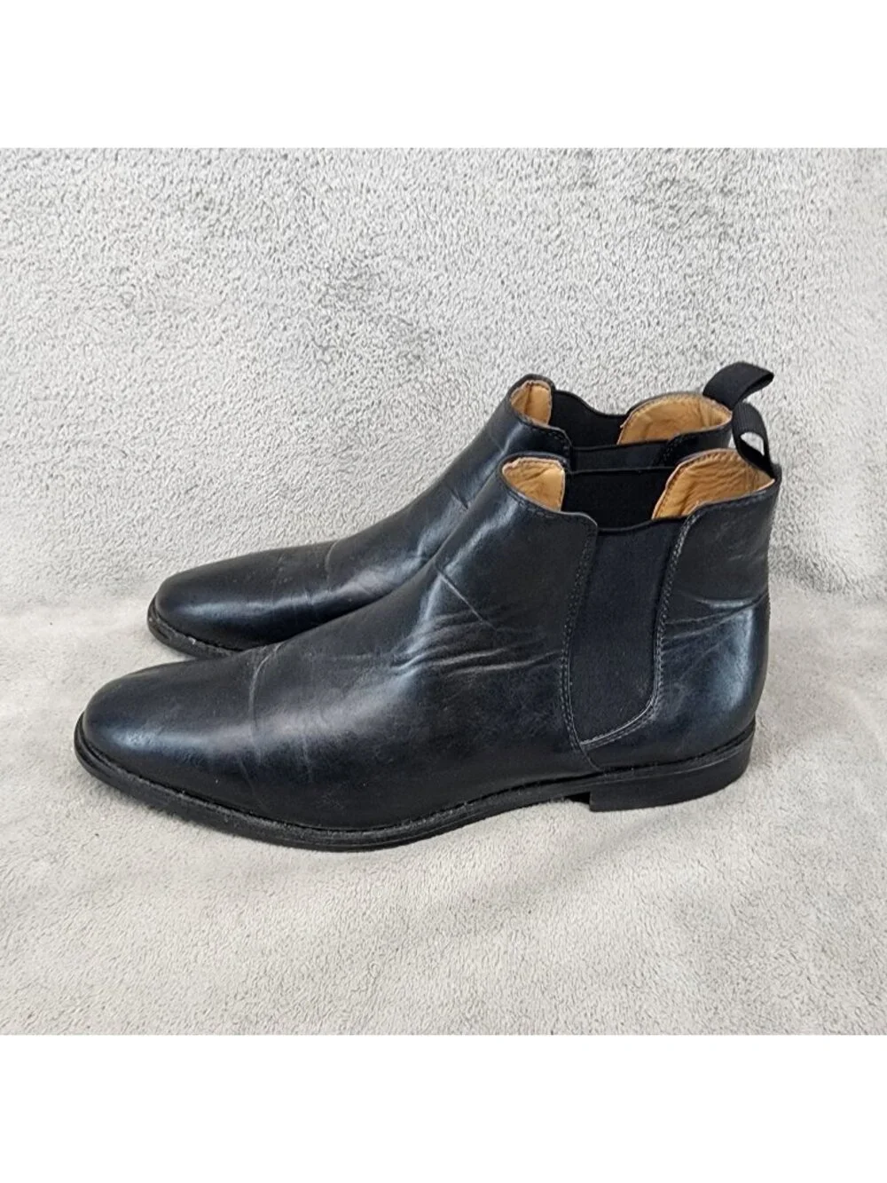 JXSN Shoes Mens Size 13 Black Leather Chelsea Boots *Read*